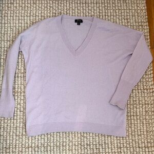 J. Crew Light Purple V-Neck Sweater